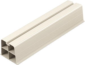 Equipment Riser, Polymer White 3/4" x 4" x 18" 397 lbs PR-351N-M