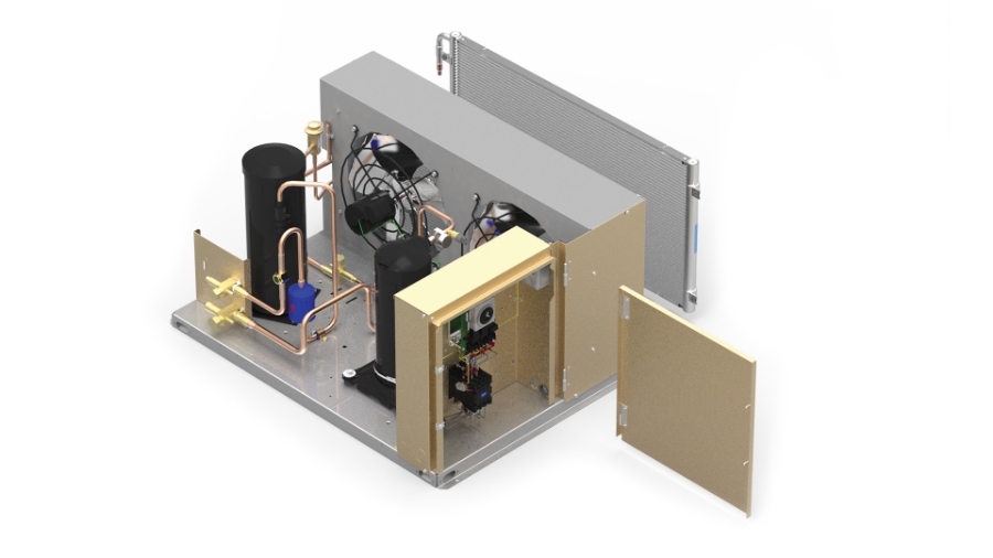 GoHVACR.com | Condensing Unit, 2-1/2 hp 208-230/3 Scroll 1/2