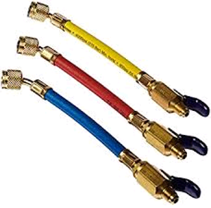 Adapter Hose, 9" FlexFlow 1/4" Hose R/Y/B